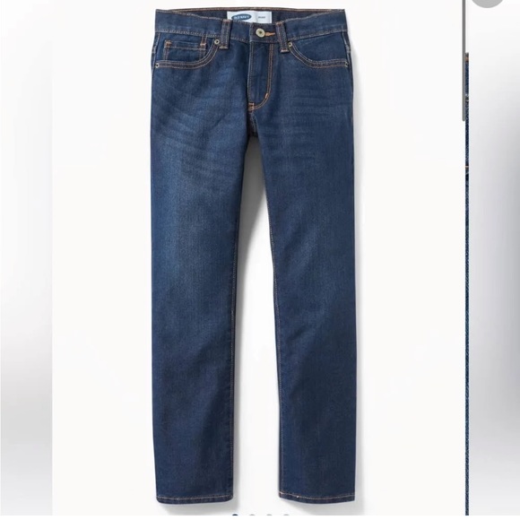 Old Navy Jeans Boy Sz 14 Skinny Pants Flex Comfort Stretch‎ Adjust Waist denim - Picture 1 of 14